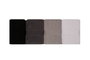 Aucune Juego de 4 toallas de mano - 50 x 90 cm - Blanco, Gris, Antracita, Negro